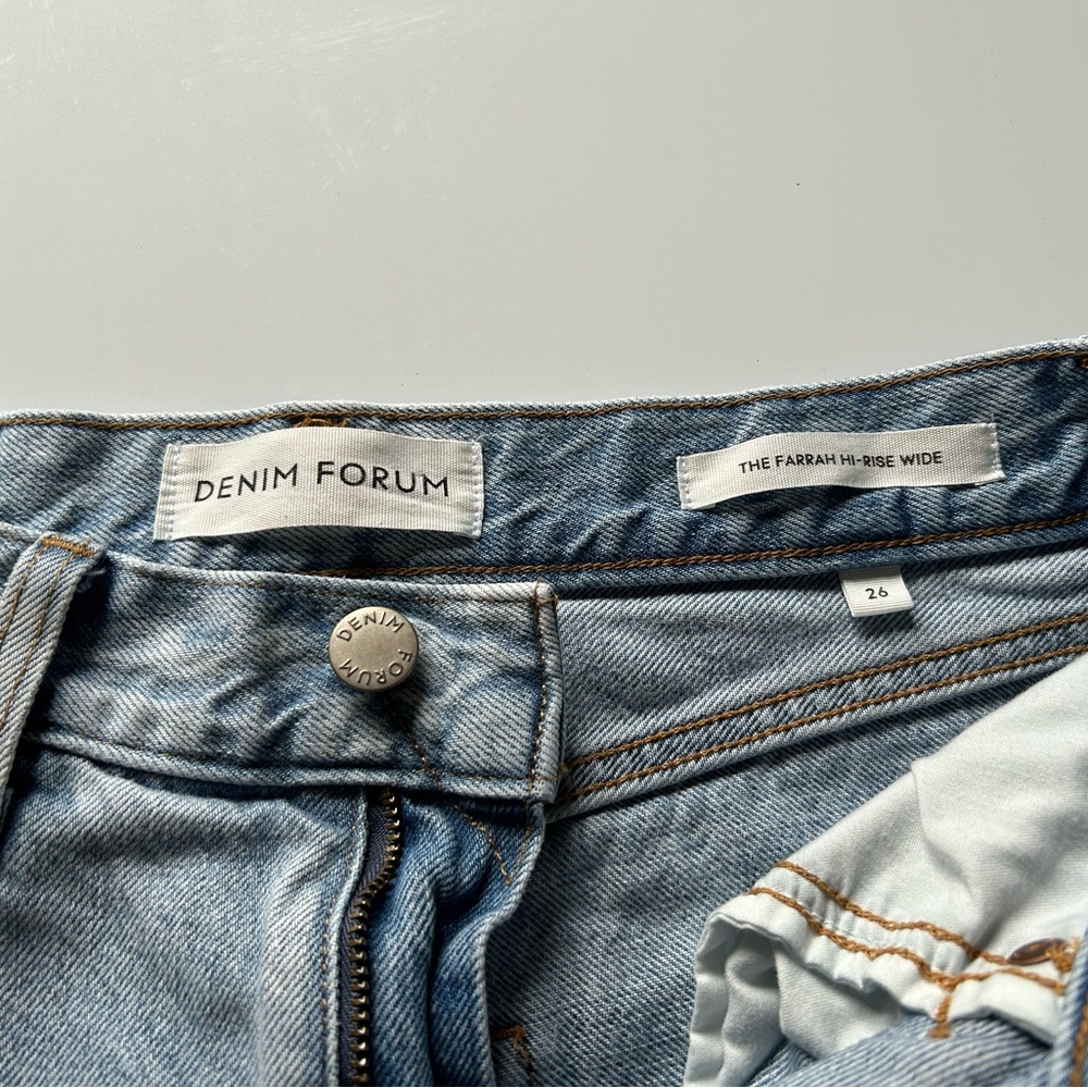 Denim Forum High-Rise Wide Jeans